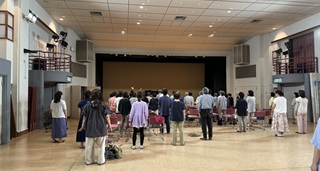 校歌祭に向けて 第1回練習を行いました